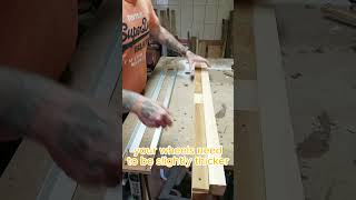 Who Needs a Thicknesser Flatten ANY Wood Size with THIS Trick woodworking woodworkingtips diy [upl. by Corb]