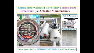 Rotork Actuator MaintenanceRotork Actuator Maintenance ProcedureTroubleshooting of Rotork MOV [upl. by Kilby336]