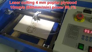 K40 40W Chinese CO2 laser Cutter Engraver Unboxing and First Tests [upl. by Ecyob]