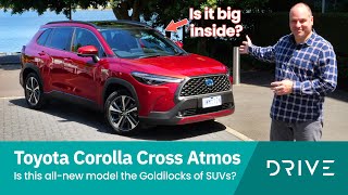 2022 Toyota Corolla Cross Atmos AWD Review  Is This The Right Size SUV  Drivecomau [upl. by Mosenthal]