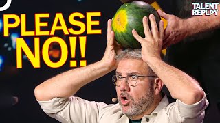 Worlds Strongest Man Punching Watermelons  Got Talent España [upl. by Elexa]