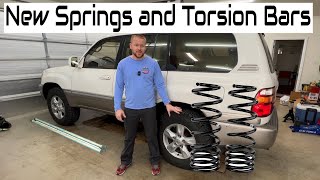 100 Series Springs amp Torsion Bar Replacement Suspension Refresh PT 1 [upl. by Jesus]