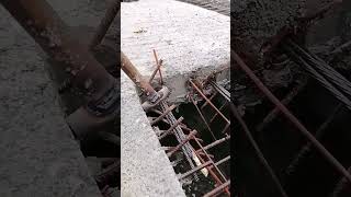 Bending process of steel bars at bridge deck joints [upl. by Anahgem]