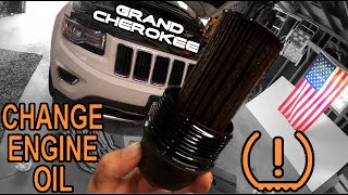 2015 Jeep Grand Cherokee WK2 Engine Oil Change  Cheapest Way [upl. by Kendell]