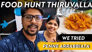 Tasting Penne Arrabbiata Our Experience  Saras Deli Thiruvalla  ARUNZEYE [upl. by Alyag417]