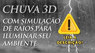 Som de Chuva 3D e Trovão  Músicas para Dormir Meditar e Relaxar 2 Horas [upl. by Jakie]