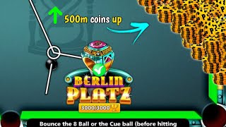 8 ball pool  Berlin trophy road 🏆  500m  coins increasing  unknown gamer 8bp [upl. by Rochester]