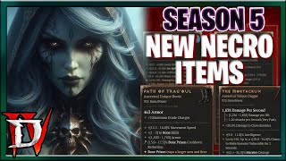 Diablo 4 Season 5 New Necromancer Items Uniques and Updates to Old Items  Analysis and Thoughts [upl. by Trotter]