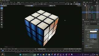 RUBIKS CUBE in BLENDER 3D Final Part [upl. by Hadeis50]