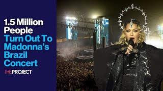 15 Million People Turn Out To Madonnas Brazil Concert [upl. by Crichton62]