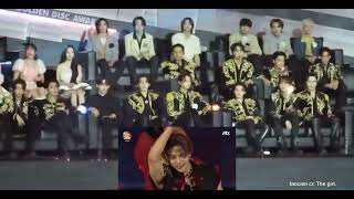 FULL SEVENTEEN reaction to STRAY KIDS GDA 2024 Megaverse  Sclass  Hall of Fame [upl. by Greenfield38]