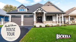 Model Home Tour  BICKELLBUILT Modern Craftsman Model Home [upl. by Nahgiem]