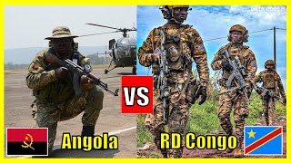 Angola X República Democrática do Congo  Comparação do Poder Militar 2024 [upl. by Artimas]