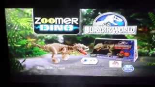 Jurassic World Zoomer Dino Indominus Rex Toy Commercial 2015 [upl. by Nilhtac]