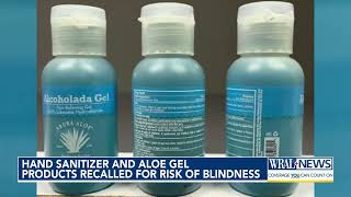 Hand Sanitizer amp Aloe Gel Recalled to Blindness [upl. by Berrie279]