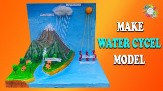 How to Make Water Cycle Model with Thermocol  Make 3D Water Cycle Model [upl. by Nnairet]