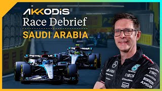 Why did we struggle in highspeed corners  2024 Saudi Arabian GP F1 Akkodis Race Debrief [upl. by Esinad479]