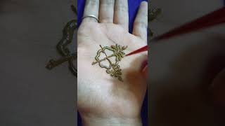 Cute easy trick Mehendi Designs latest Arabic mehendi designs shorts youtubeshorts mehndhi [upl. by Enihpesoj813]