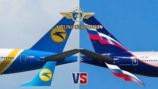 🇺🇦 UIA Ukraine International Airlines VS 🇷🇺 Aeroflot  Russian Airlines 2022 Airline Comparison [upl. by Eanert601]