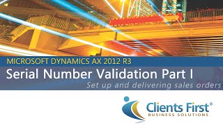 Microsoft Dynamics AX Training for AX 2012 R3 on Serial Number Validation Demo [upl. by Baiss]