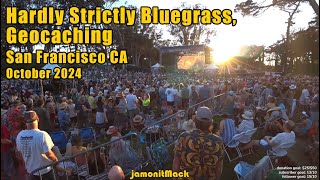 Hardly Strictly Bluegrass Geocaching Fun  San Francisco IRL FULL RAW VIDEO [upl. by Dnalyaw]