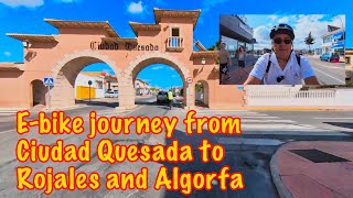 Ebike journey from Ciudad Quesada to Rojales and Algorfa in the region of Valencia [upl. by Ahsirhcal907]