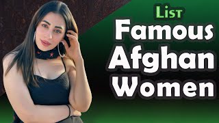 List  Famous Afghan Women [upl. by Asirap]