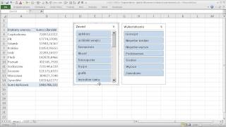 EXCEL  Fragmentatory  szybkie filtrowanie w tabelach przestawnych [upl. by Bathelda154]