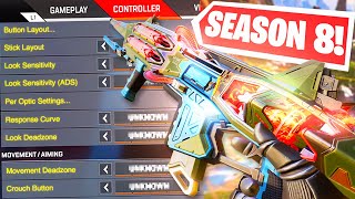 BEST APEX LEGENDS CONTROLLER SETTINGS in SEASON 8 [upl. by Eilrahc]