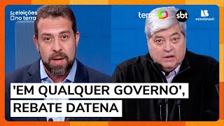 ‘No meu governo agressor de mulher vai ser tratado como criminoso’ diz Boulos a Datena [upl. by Halbert]