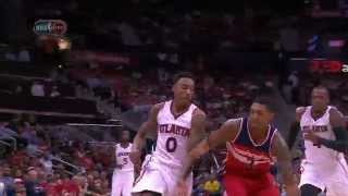 John Wall Blind OverHead Pass to Beal [upl. by Eicnarf226]