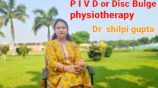 self treatment of Prolapse Intervertebral DiscDrShilpi gupta physiotherapy [upl. by Torto880]