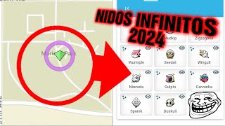 ðŸš€Nidos pokemon go 2024 JULIO LISTA GLOBAL COMPLETA DE NIDOS ILIMITADOS infinitos ðŸš€ [upl. by Hgielrebmik409]