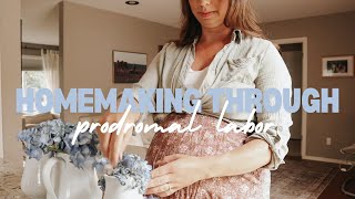 Homemaking in Early Labor  Hosting a Moms Group [upl. by Htiduy]