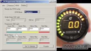 Innovate Motorsports MTX Series quotDual Functionquot Boost  Shift Light Gauge Setup [upl. by Orose228]