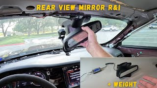 How to Remove and Install the Rear View Mirror on a Dodge Challenger [upl. by Artined529]