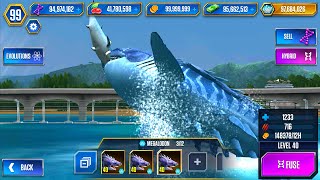 MEGALODON PACK UNLOCKING MEGALODON  JURASSIC WORLD THE GAME [upl. by Avin]