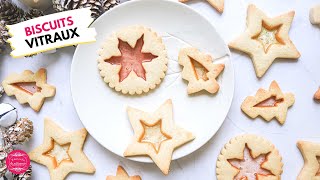 RECETTE DES BISCUITS VITRAUX DE NOËL [upl. by Tenrag]