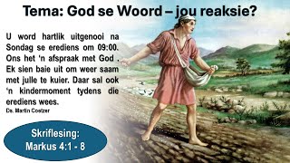 God se Woord  jou reaksie [upl. by Atilek]