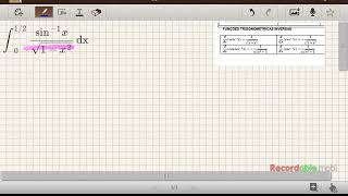 Integral definida por substituição função arco seno exercício resolvido [upl. by Nitsirhc919]