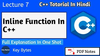 C Inline Function  Inline Function In C  Explain Inline Function  cpp programming [upl. by Annait]