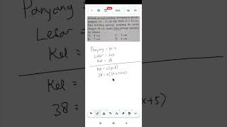 Latihan Soal Persamaan Linear Kelas 7 Semester 1 maths math matematika [upl. by Royall]