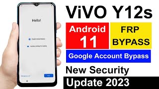 Vivo Y12s V2026 Frp BypassUnlock Google Account Android 11  New Security 2023  V2026 FRP Unlock [upl. by Camden507]