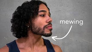 How to get a sharp defined jawline mewing guide [upl. by Hairem572]