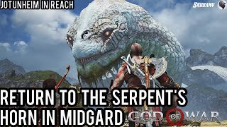 God Of War Walkthrough Gameplay 4K  Jotunheim In Reach Return To The Serpents Horn in Midgard [upl. by Lrak403]