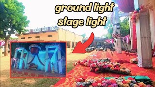 My Vlog Ground Light Decoration Full Video ❔21 October NSD 💚  Mubarak Light Decoration Vlog [upl. by Hoffman]