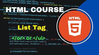 html5 List items part 13  HTML Crash Course Bangla 2024 [upl. by Nadual]