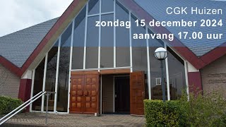 CGK Huizen  zondag 15 december 2024  1700 uur [upl. by Neelcaj]