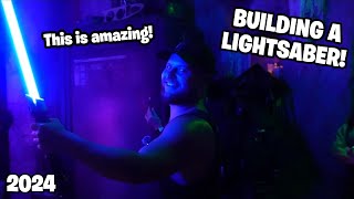 I BUILT MY OWN LIGHTSABER at Savis Workshop 2024 [upl. by Anilejna]