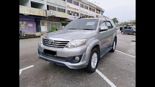 JPV1478 TOYOTA FORTUNER V TRD SPORTIVO 27AT 2013TH [upl. by Anselme]